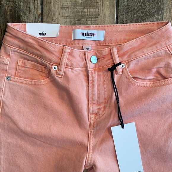 Mica Hazel high rise vintage straight Women's Pink Jeans 🆕 - Picture 2 of 11